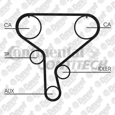 CONTI CT1046 Triger Kayisi (89 Dis) (89x250)(Cppn 848 9525m 25)  Movano Master Ii Laguna Ii-Iii Trafic Ii Espace Iv Interstar 2.2d 2.5dti 16v 01-06